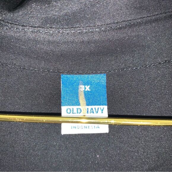 Old Navy NWOT Most Popular BLACK Waist-Defined Utility Midi Shirt Dress Size 3X - Picture 5 of 13